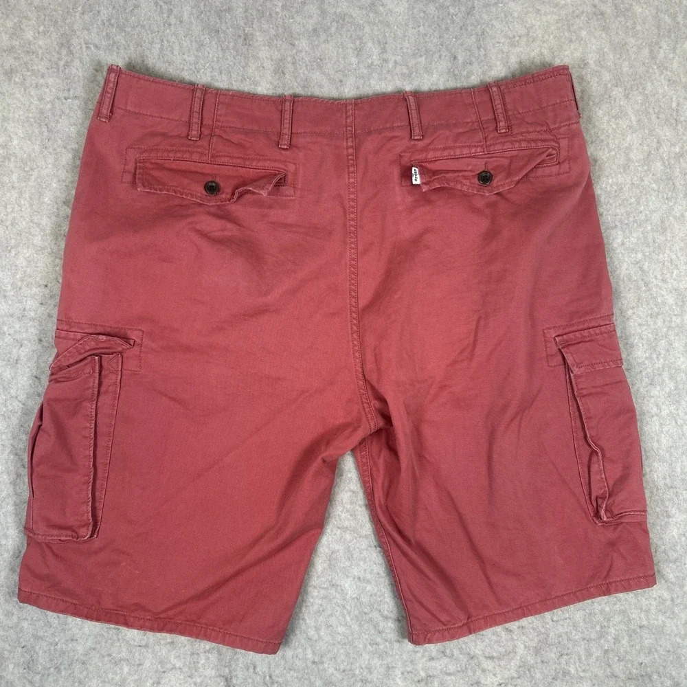 Levi's Shorts Mens 40 Rust‎ Red Cargo Paratrooper White Tab Preppy Casual